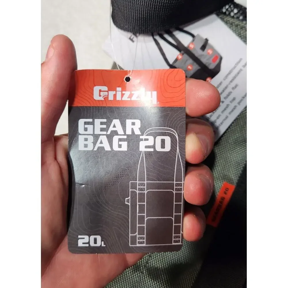 Grizzly GearBag 20 20L Gear Tote Deep Evergreen Water Resistant NWT